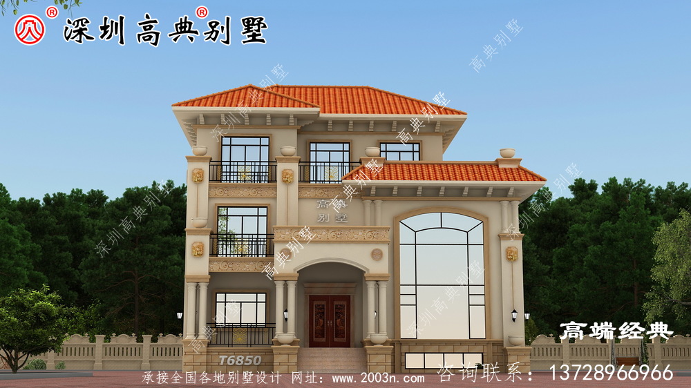 2021年農村新三層別墅,包容性強,實用性高。 2021年農村新三層別墅,包容性強,實用性高。