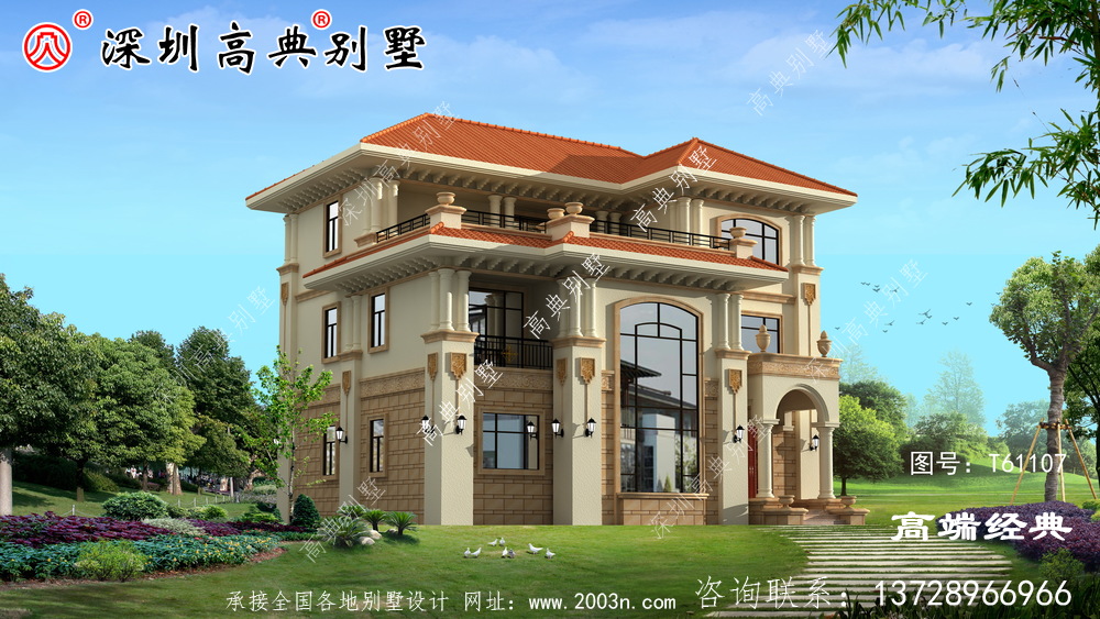 新款別墅圖兩層半戶型圖