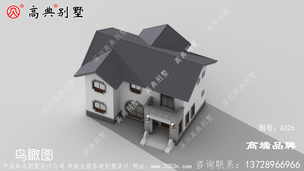 色調簡約清冷的中式兩層戶型圖就是經典大氣