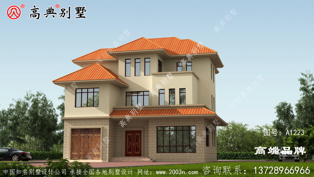 我的別墅建起來村里都說好看，鄰居準備照著我家的款式建
