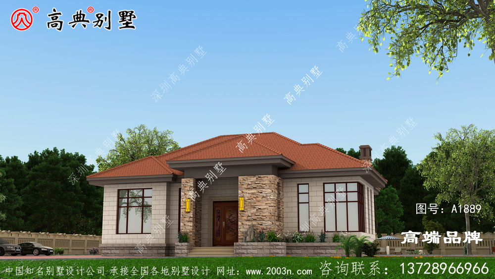 簡歐單層別墅風格,父母居住打掃也方便 簡歐單層別墅風格,父母居住打掃也方便