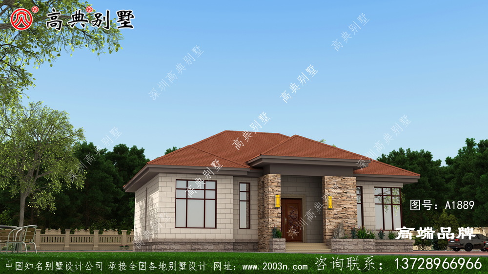 簡歐單層別墅風格,父母居住打掃也方便