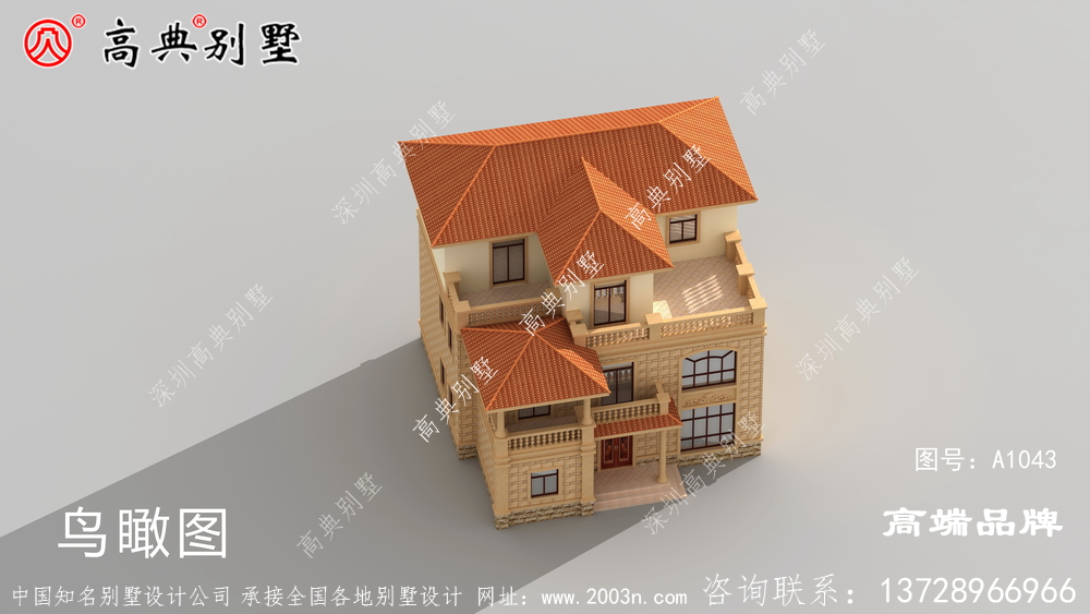 別墅外觀凹凸有致，打造美觀舒適的新住宅