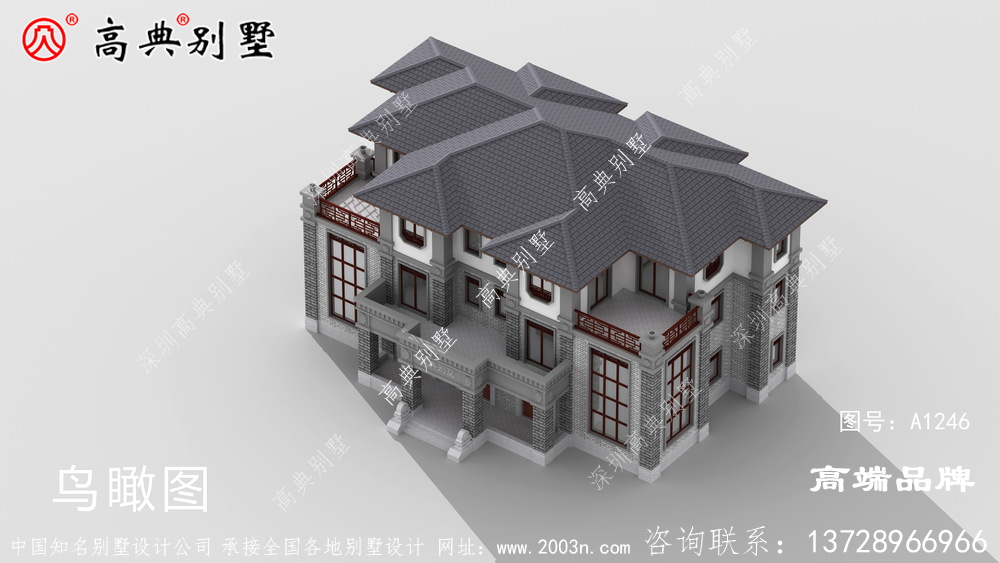 雙拼戶型統一色調設計突出中式韻味
