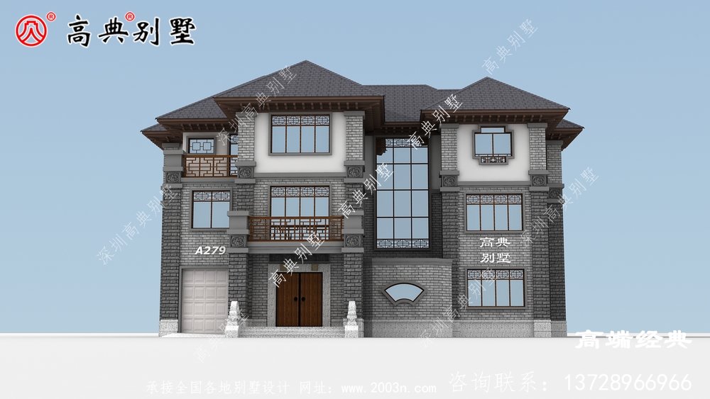 大戶型三層中式住宅,親朋好友來訪不怕沒地住 大戶型三層中式住宅,親朋好友來訪不怕沒地住