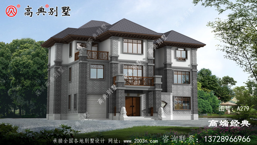大戶型三層中式住宅,親朋好友來訪不怕沒地住