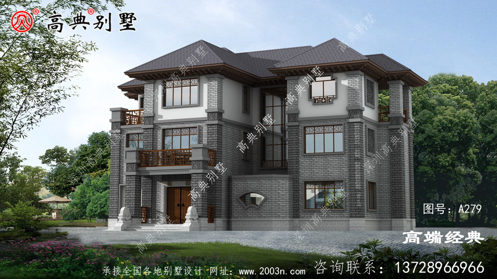 大戶型三層中式住宅,親朋好友來訪不怕沒地住