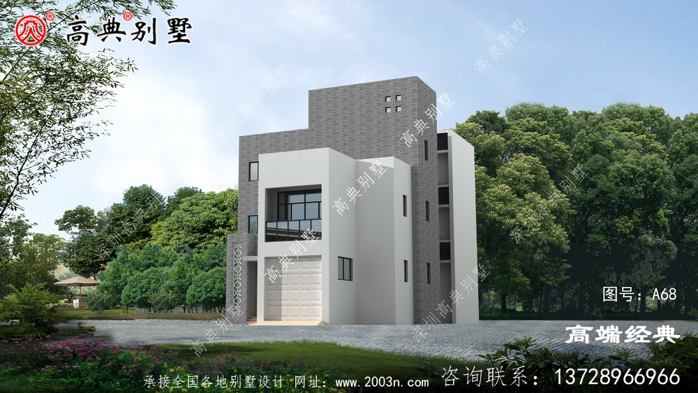 鄉(xiāng)村自建四層現(xiàn)代別墅設(shè)計圖紙，在農(nóng)村這套最受歡迎，南方北方都可以建