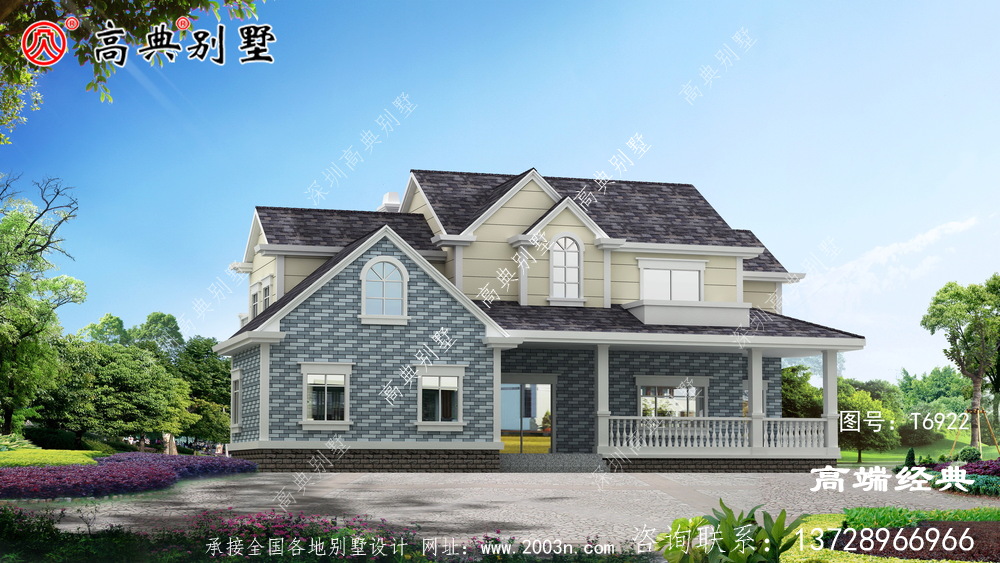 這樣的別墅建在青山綠水的老家,清新宜人