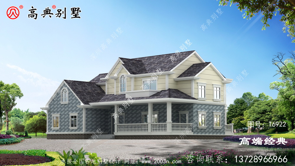 這樣的別墅建在青山綠水的老家,清新宜人