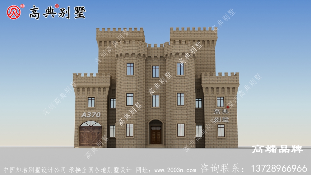 農村三層半別墅外觀設計圖，農村建房子的首選