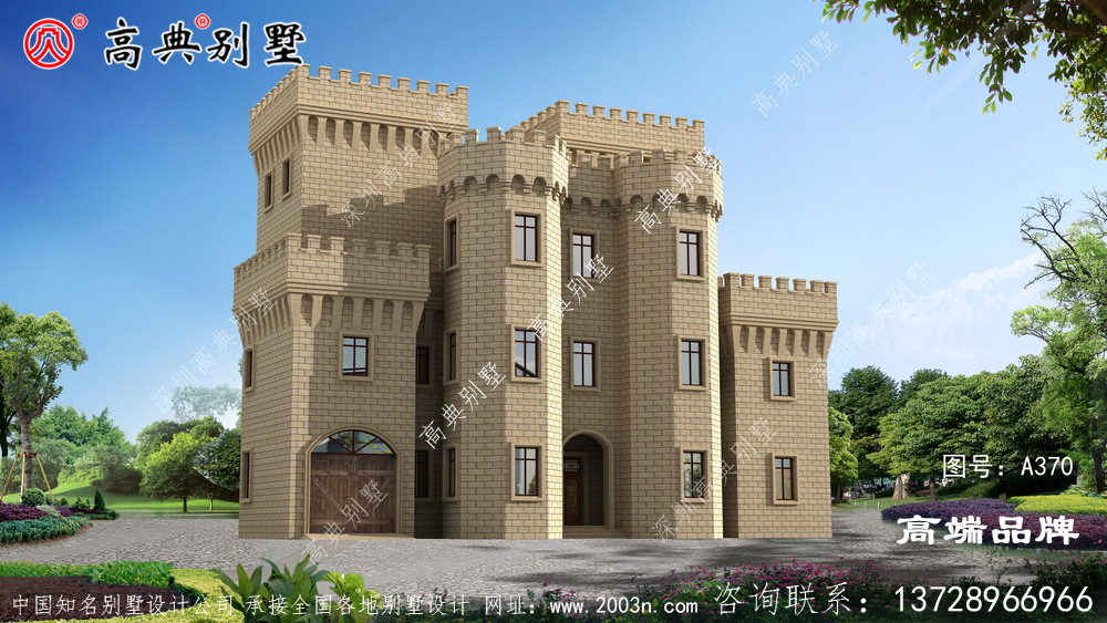 農村三層半別墅外觀設計圖，農村建房子的首選