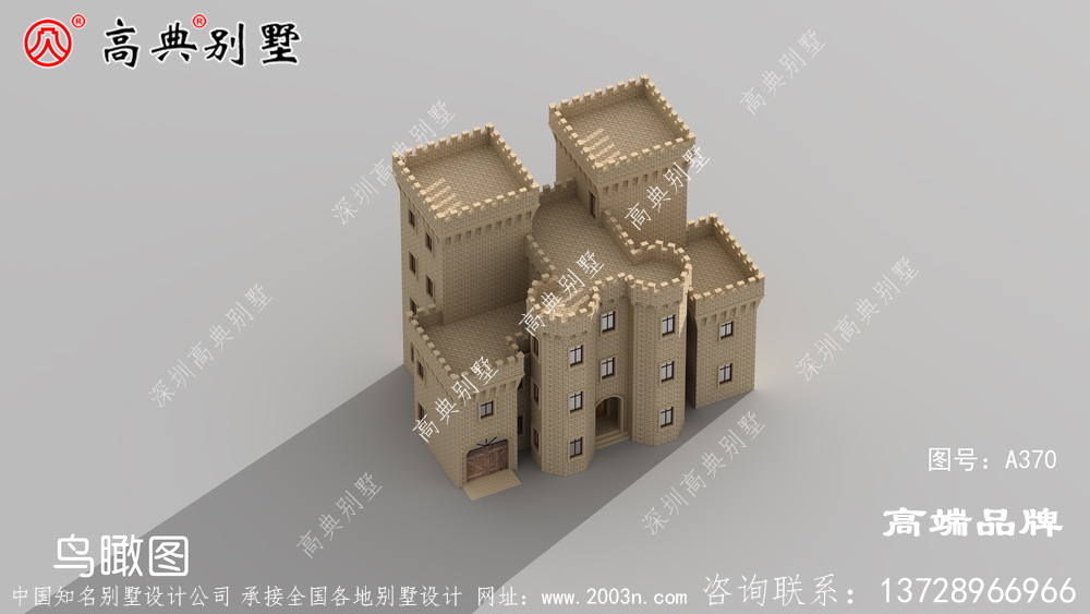 農村三層半別墅外觀設計圖，農村建房子的首選