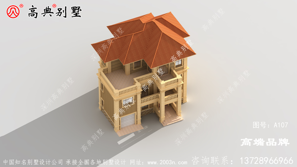 采用亮黃色,更為突出別墅的風(fēng)格